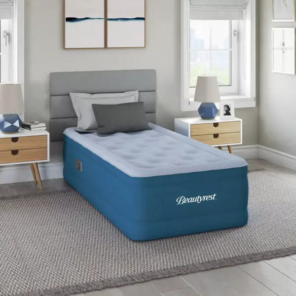 Beautyrest Comfort Plus 17" Anti-Microbial Air Mattress with Pump - Twin