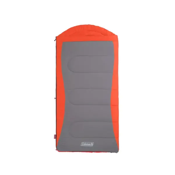 Coleman Cont Dexter 50 Degree Big and Tall Sleeping Bag - Orange