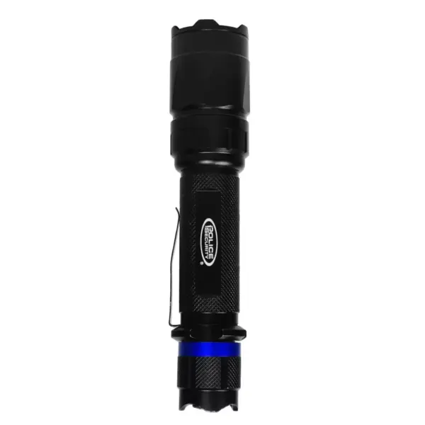 Police Security Trac Tact 350 Lumens LED Flashlight with UV