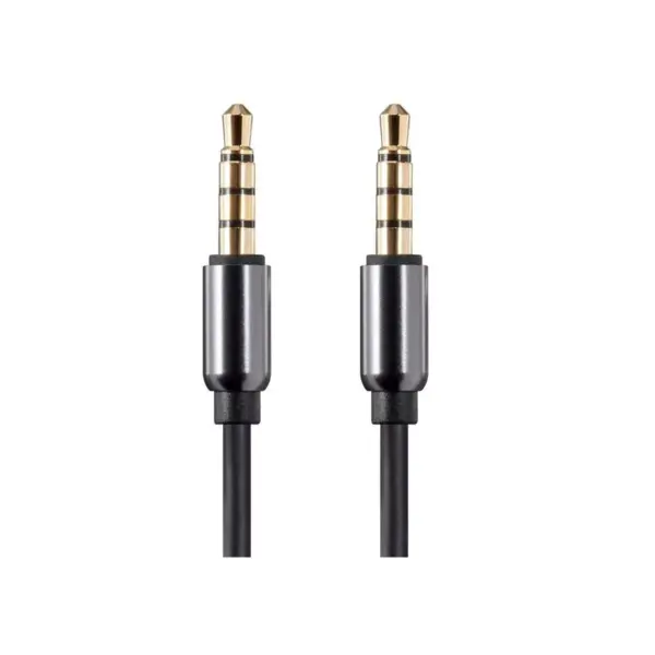 Monoprice Audio Cable - 10 Feet - Black | Auxiliary 3.5mm TRRS Audio & Microphone Cable - Slim, Durable, Gold plated for smartphone, mp3 player,