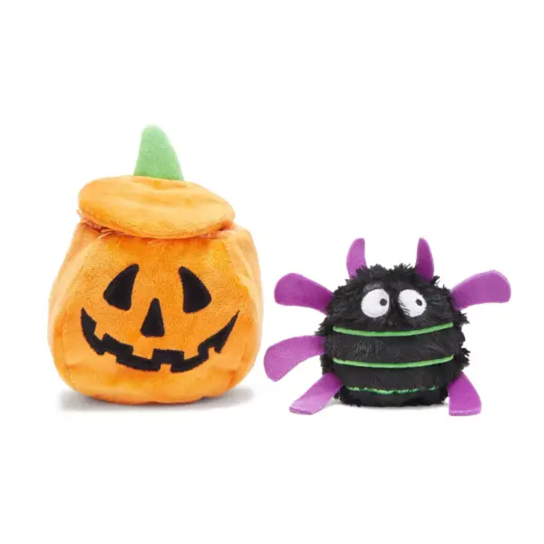 Bark Eek-A-Boo Pumpkin Dog Toy