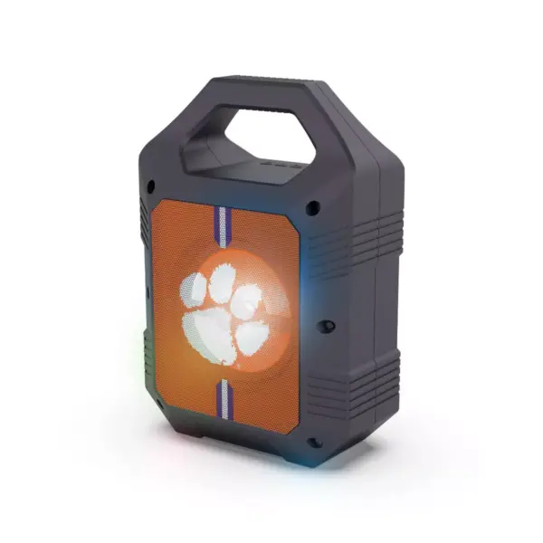 NCAA Clemson Tigers Bluetooth Speaker with LED Lights