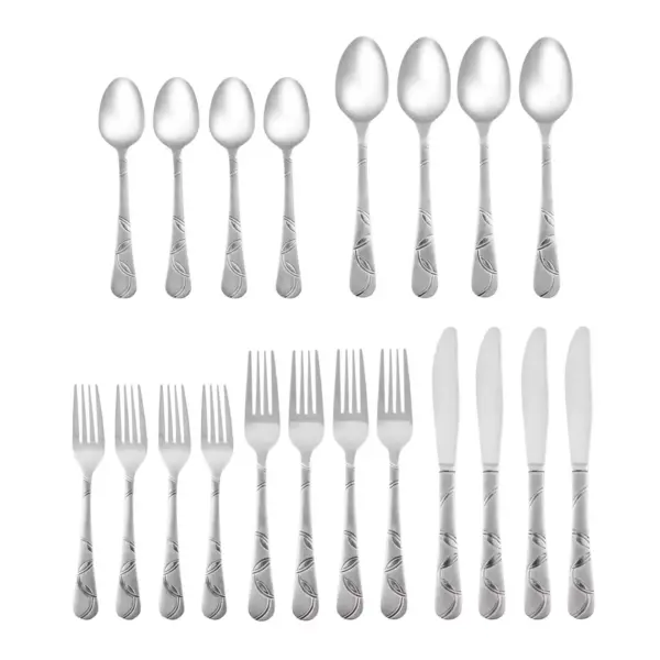 Cambridge Silversmiths Felicity Sand 20 Piece Silverware Set