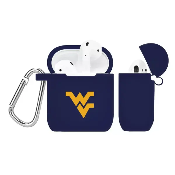 NCAA West Virginia Mountaineers Silicone Cover for Apple AirPod Battery Case