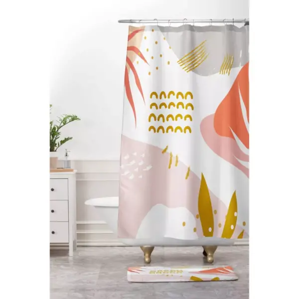 Hello Twiggs Memphis Shower Curtain Pink - Deny Designs