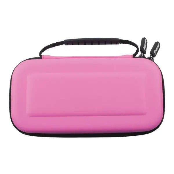 Insten For Nintendo Switch Carrying Case - Portable Hard Shell Travel Pouch with Hand Strap, Pink