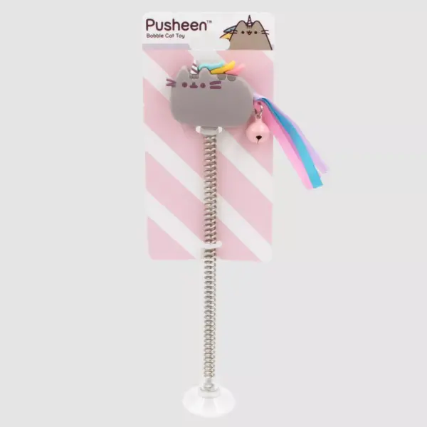 Pusheen Unicorn Bobble Cat Toy - Gray