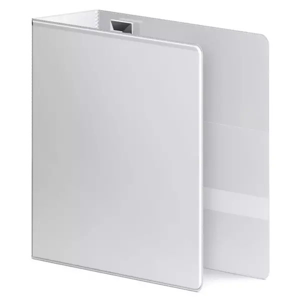 Wilson Jones Ultra Duty D-Ring View Binder w/Extra-Durable Hinge 4" Cap White 86640