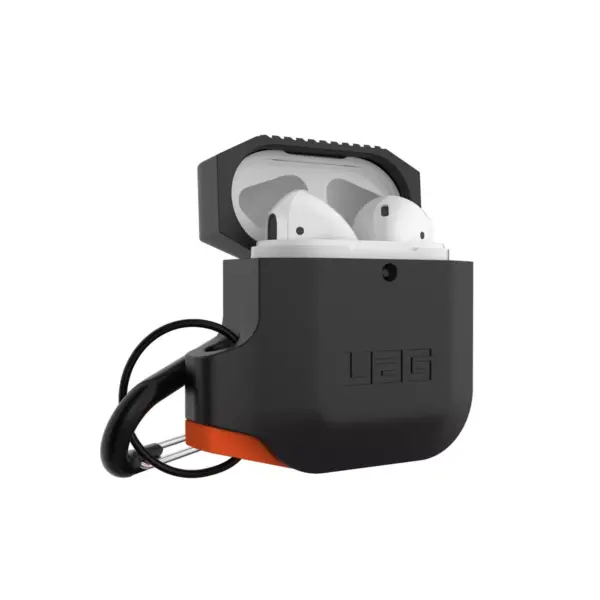 Urban Armor Gear (UAG) Apple Airpods (1st/2nd Gen) Silicone Case - Black/Orange