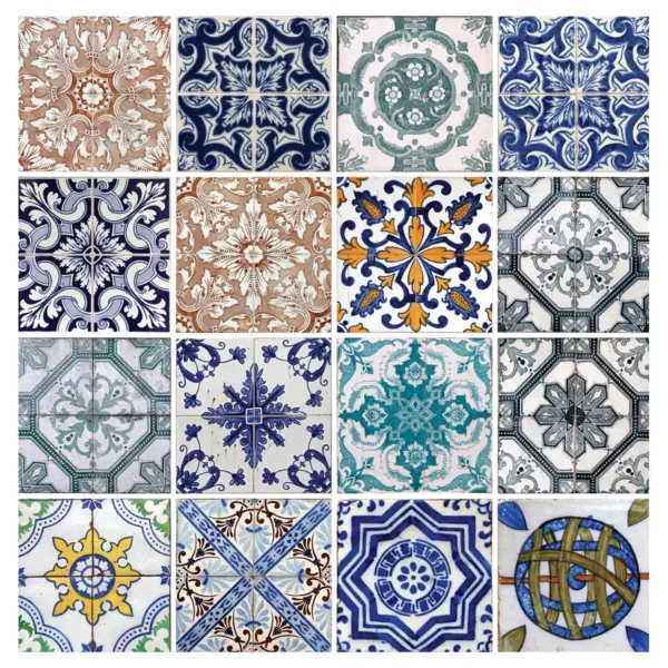 Thirstystone Lisbon Tiles 4 Piece Occasions Coaster Set