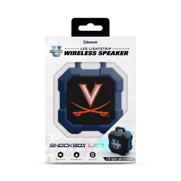 NCAA Virginia Cavaliers LED ShockBox Bluetooth Speaker