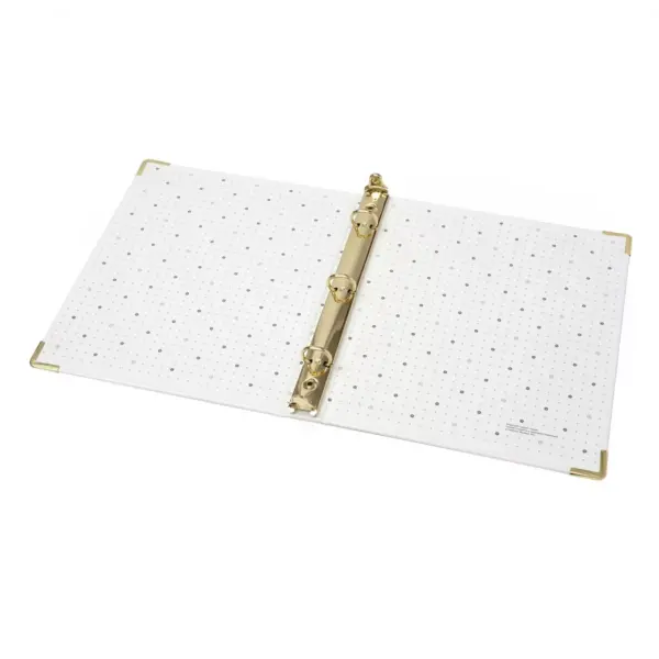 Russell+Hazel Mini 3 Ring Binder White