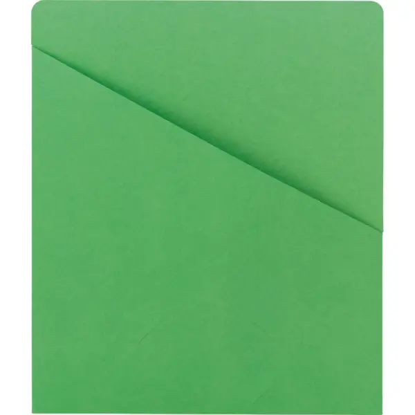 Smead Slash Jacket 9-3/4"x11-1/2" 25/PK 11 Pt Green 75432