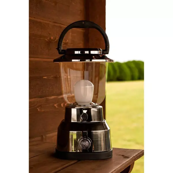 6D 7.3" LED Outdoor Lantern Nickel - Enbrighten