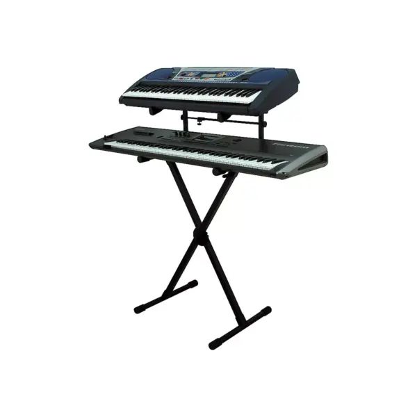 On-Stage Heavy-Duty 2-Tier Keyboard X Stand