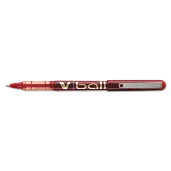 Pilot VBall Liquid Ink Roller Ball Stick Pen Red Ink .7mm Dozen 35114