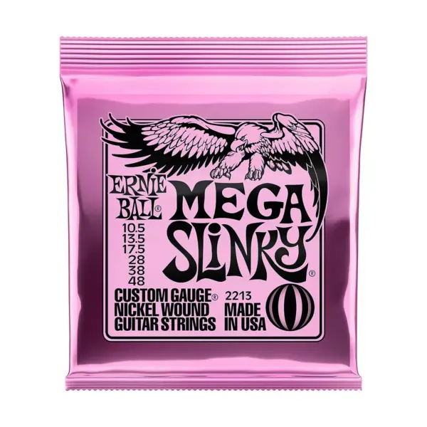 Ernie Ball Mega Slinky Nickel Wound Electric Guitar Strings - Gauge 10.5 - 48