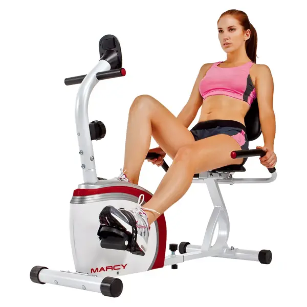 Marcy Recumbent Magnetic Exercise Bike with Pulse Monitor