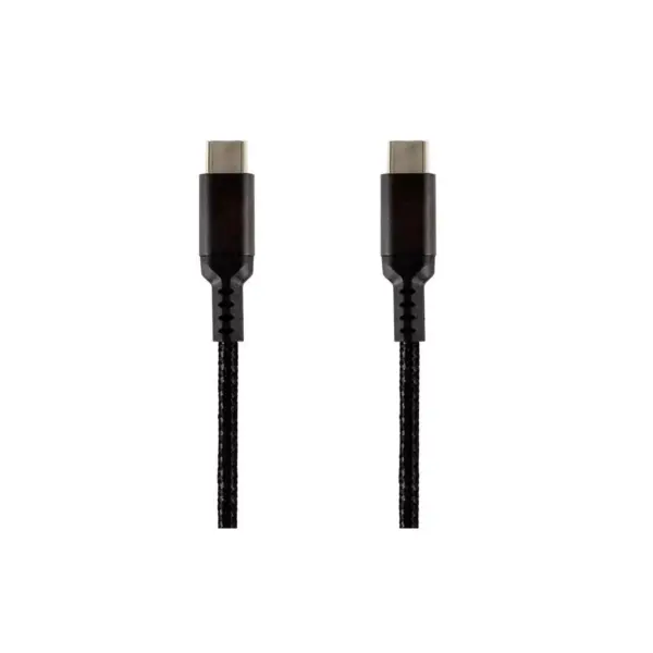 Monoprice Stealth Charge and Sync USB 2.0 Type-C to Type-C Cable - 6 Feet - Black (3-Pack) Up to 5A/100W For USB-C Enabled Devices Laptops MacBook Pro