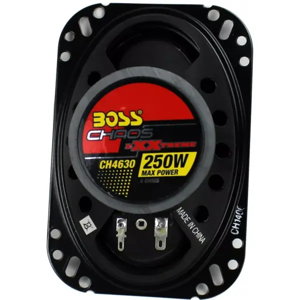 2) New BOSS CH4630 4"x 6" 250W 3-Way Car Audio Coaxial Speakers Stereo Red 4 Ohm