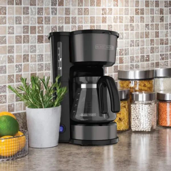 BLACK+DECKER 5 Cup 4-in-1 Station Coffeemaker – Black Stainless Steel CM0750BS