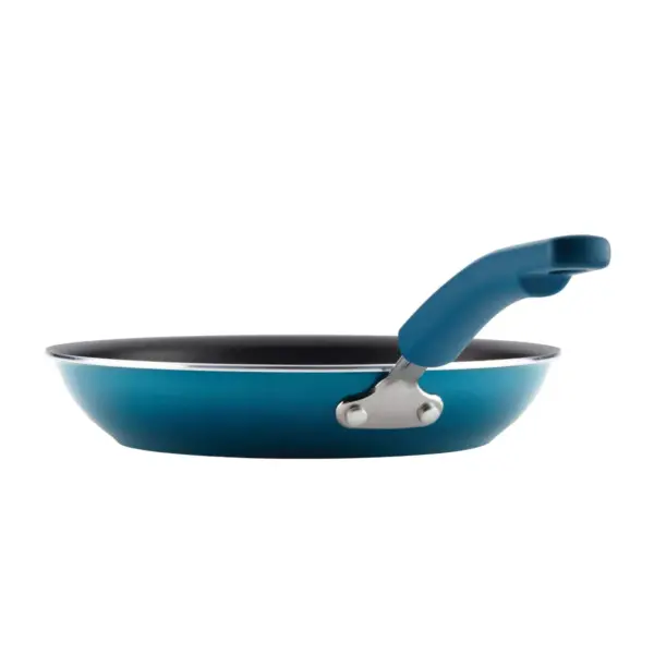 Rachael Ray 12.5" Hard Enamel Aluminum Nonstick Skillet Blue