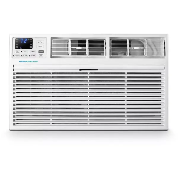 Emerson Quiet Kool 230V 12,000 BTU SMART Through the Wall Air Conditioner EATE12RSD2T with 10,600 BTU Supplemental Heating