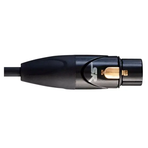 Monoprice XLR Female to RCA Male - 6 Feet - Black, Heavy Gauge 24AWG On Tour Cables, Gold Plated Connectors - Stage Right Series