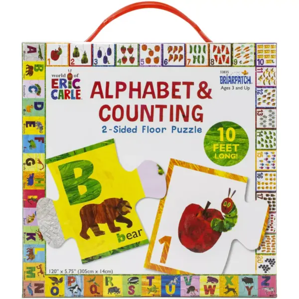 Eric Carle 2-Sided Floor Puzzle-Alphabet And Counting