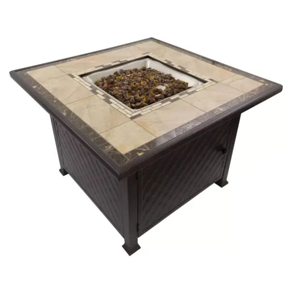 Square Tile Top Fire Pit - AZ Patio Heaters