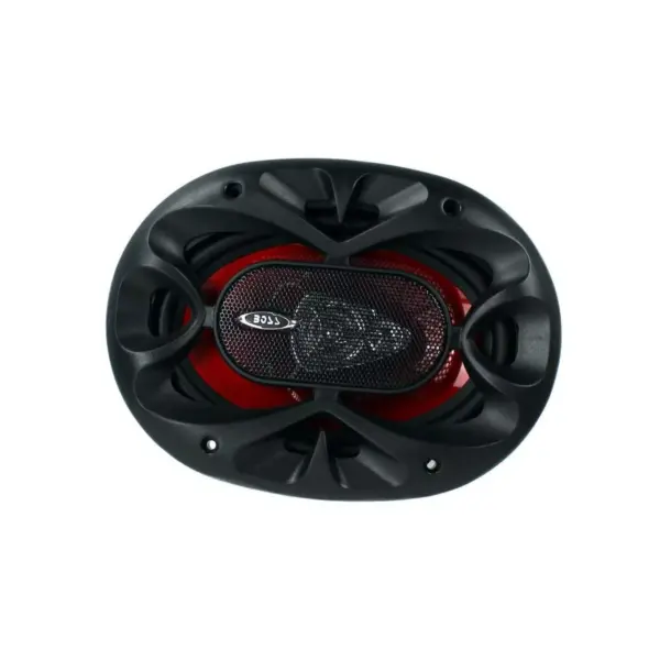 BOSS Audio Chaos 5x7" 300W 3-Way Car Coaxial Audio Stereo Speakers Red (4 Pair)