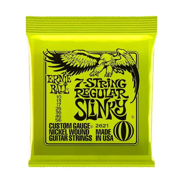 Ernie Ball 2621 Nickel 7-String Slinky Electric Guitar Strings