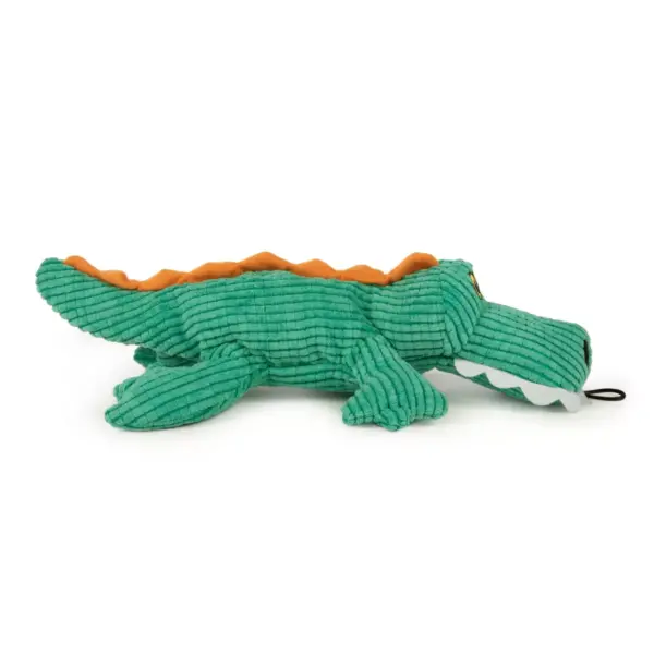 TrustyPup - Plush Gator Dog Toy - Teal - L - 1ct