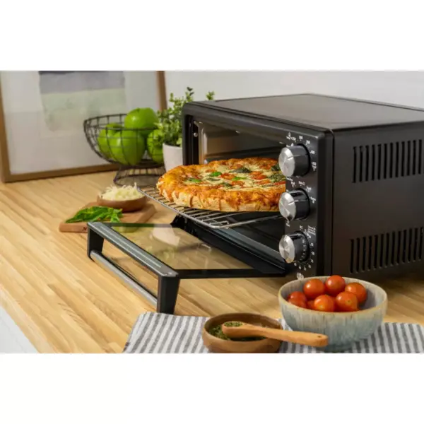 Oster Countertop Convection and 4-Slice Toaster Oven – Matte Black