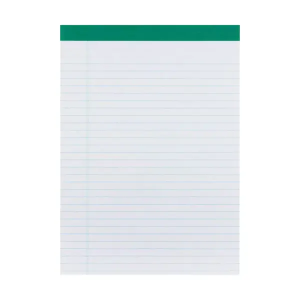 Staples Notepads 8.5" x 11.75" Wide White 50 Sh./Pad 12 Pads/PK TR58185/18590