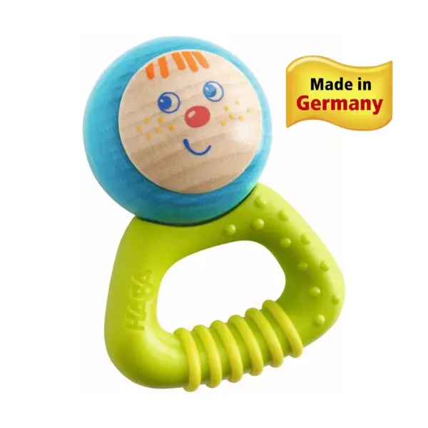 HABA Musical Character Bella - Jingling Rattle, Clutching Toy and Teether