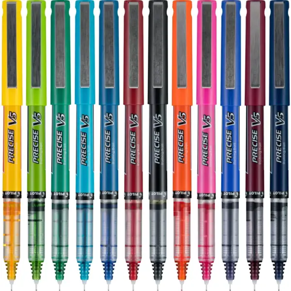 Pilot 12ct Precise V5 Rolling Ball Pens Extra Fine Point 0.5mm