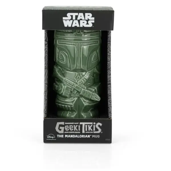 Beeline Creative Geeki Tikis Star Wars The Mandalorian Mando Mug | Ceramic Tiki Cup | 20 Ounces