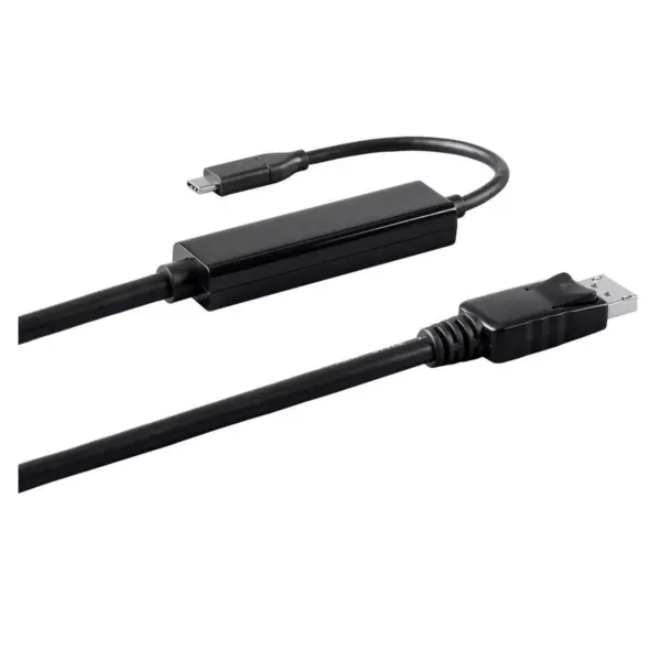 Monoprice USB & Lightning Cable - 3 Feet - Black | USB 3.1 Type-C to DisplayPort Active Cable 4K@60Hz