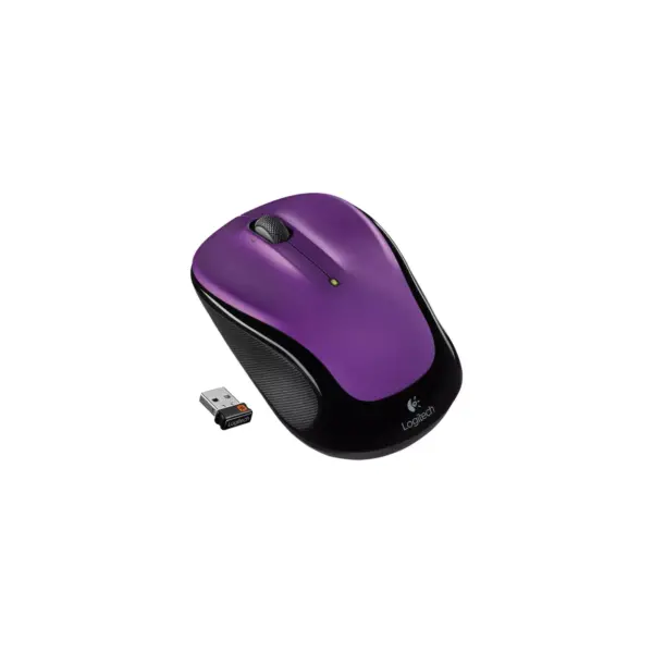 Logitech Wireless Mouse M325 - Optical - Wireless - Radio Frequency - 2.40 GHz - Vivid Violet - USB - Tilt Wheel