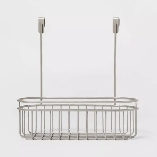 Over the Cabinet Hanging Storage Caddy Brushed Nickel - Threshold™