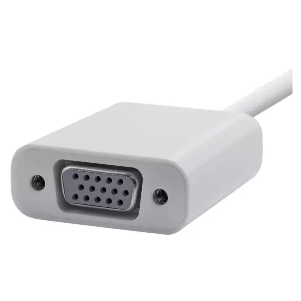 Monoprice USB-C to VGA Adapter - White, Supports Up To 10Gbps Data Rate & USB 3.1 SuperSpeed - Select Series