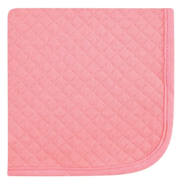 Hudson Baby Infant Girl Quilted Cotton Washcloths, Girl Forest, One Size