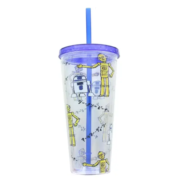 Seven20 Star Wars Kanji Droids R2D2/C3PO Plastic Tumbler