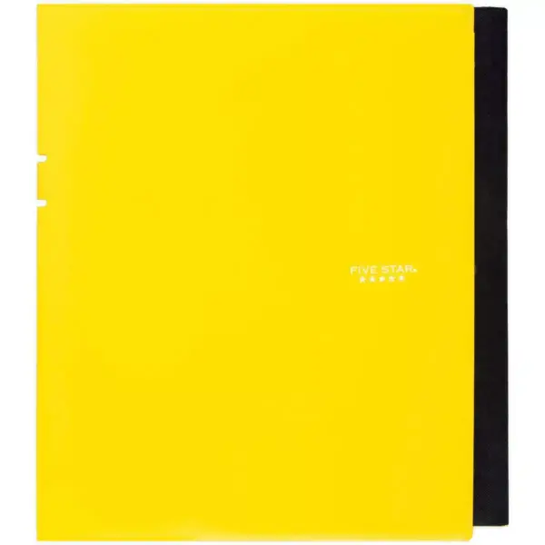 Composition Notebook College Ruled Trifold 2-Pocket Folder Yellow - Five Star