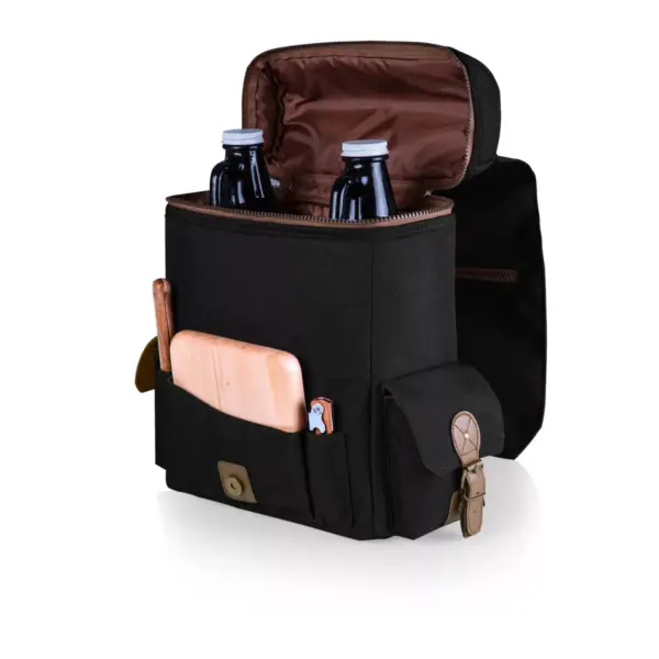 Picnic Time 11qt Wine Aficionado Travel Set Black