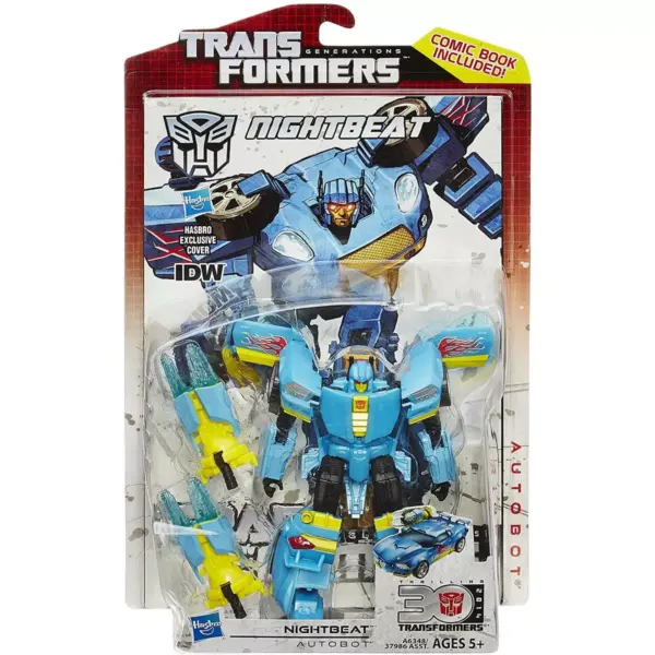 Deluxe Class Nightbeat | Transformers Generations Thrilling 30 Action figures