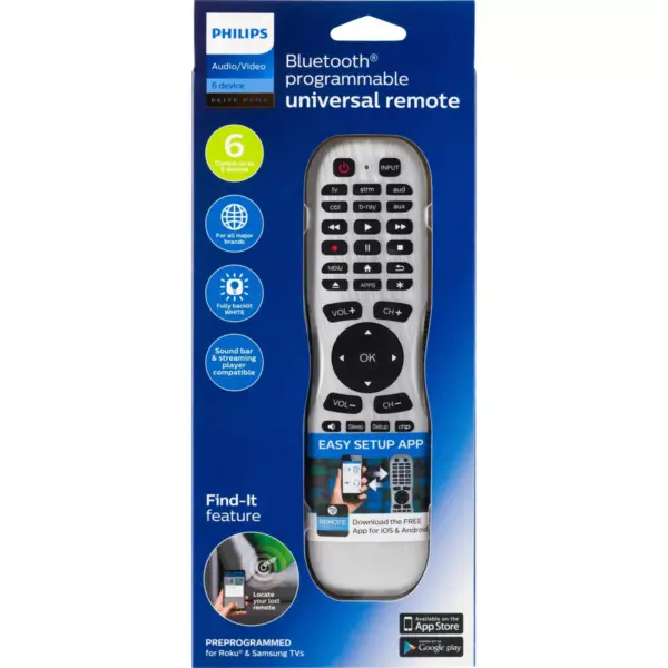 Philips 6-Device Smartphone Programmable Remote