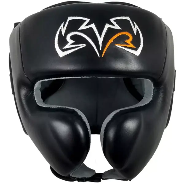 Rival Boxing RHG30 Mexican Style Cheek Protector Headgear - Large - Black/Black