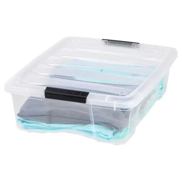 IRIS 6pk 26.9qt Plastic Storage Bin